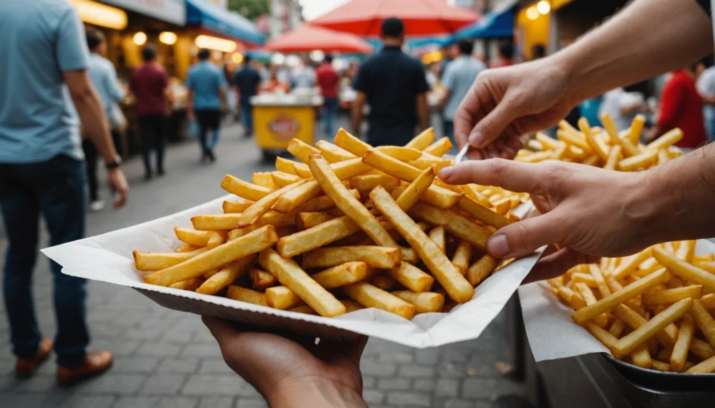 combien de gramme de frite dans une barquette