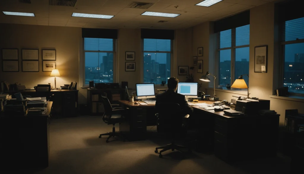 présence sur le lieu de travail en dehors des heures